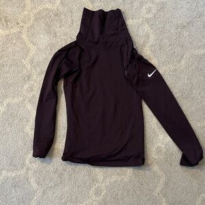 Nike Dark Long Sleeve Top with High Collar